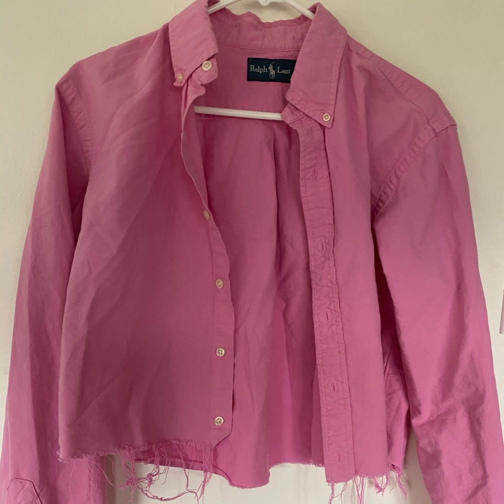Cropped Ralph Lauren Button Up